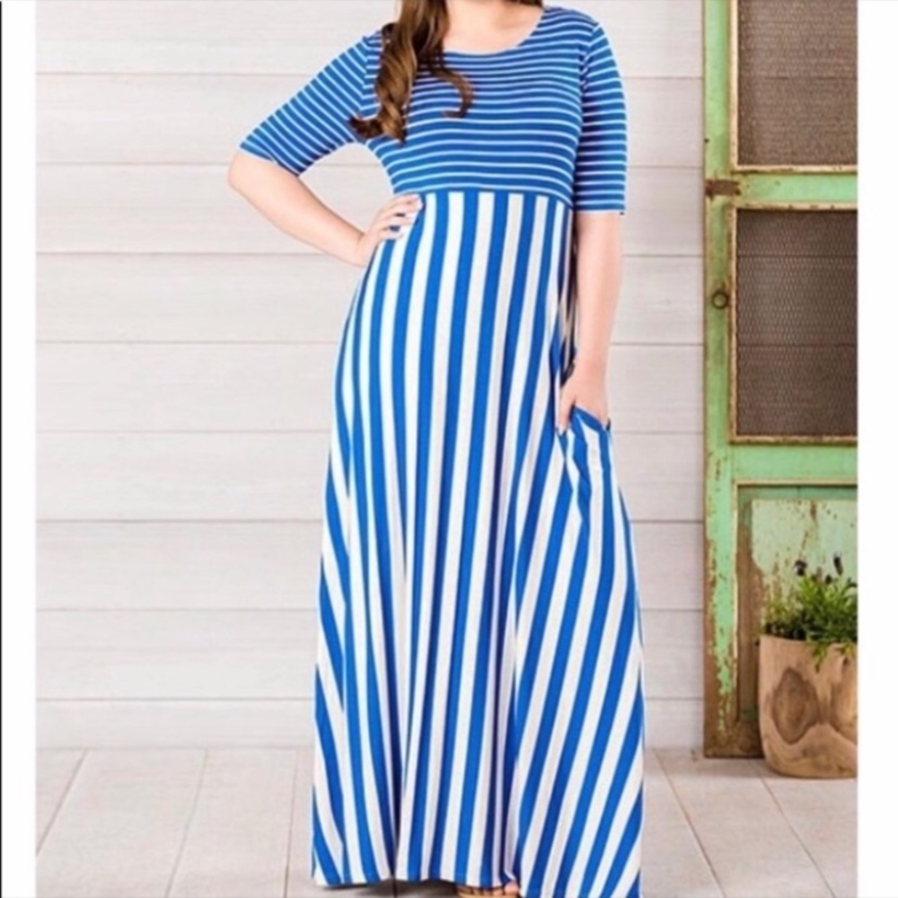 NWOT Matilda Jane by Joanna Gains maxi stripes A25006